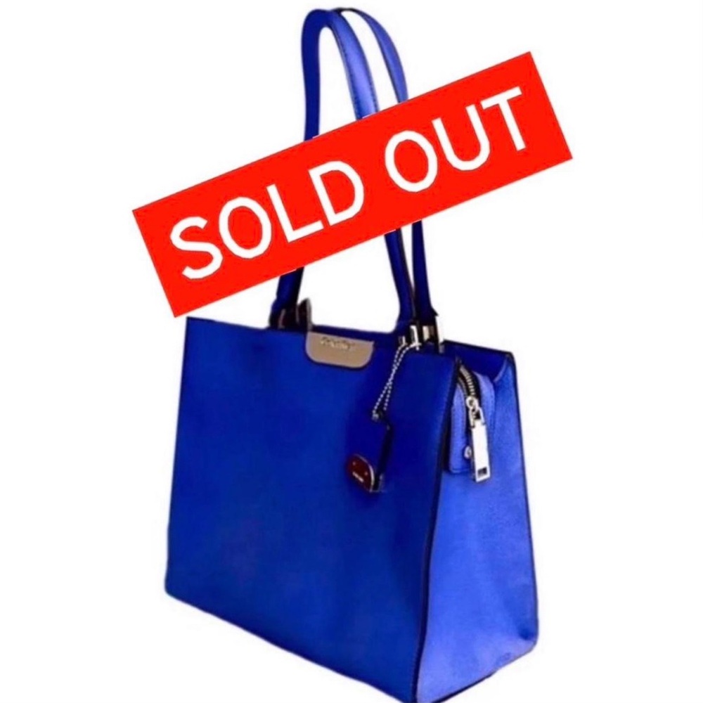 Calvin Klein (Closet XMAS SALE!) BRAND NEW Saffiano Leather Tote – Vibrant Blue